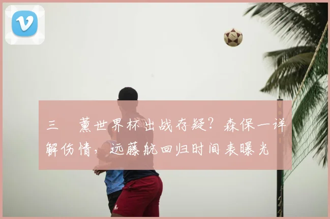 三笘薰世界杯出战存疑？森保一详解伤情，远藤航回归时间表曝光
